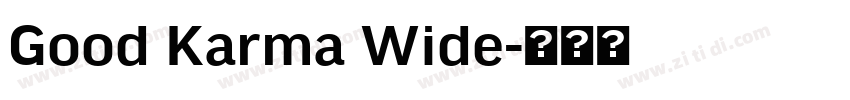 Good Karma Wide字体转换